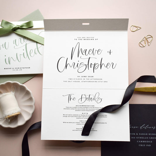 The Cadence Wedding Invitation Sample