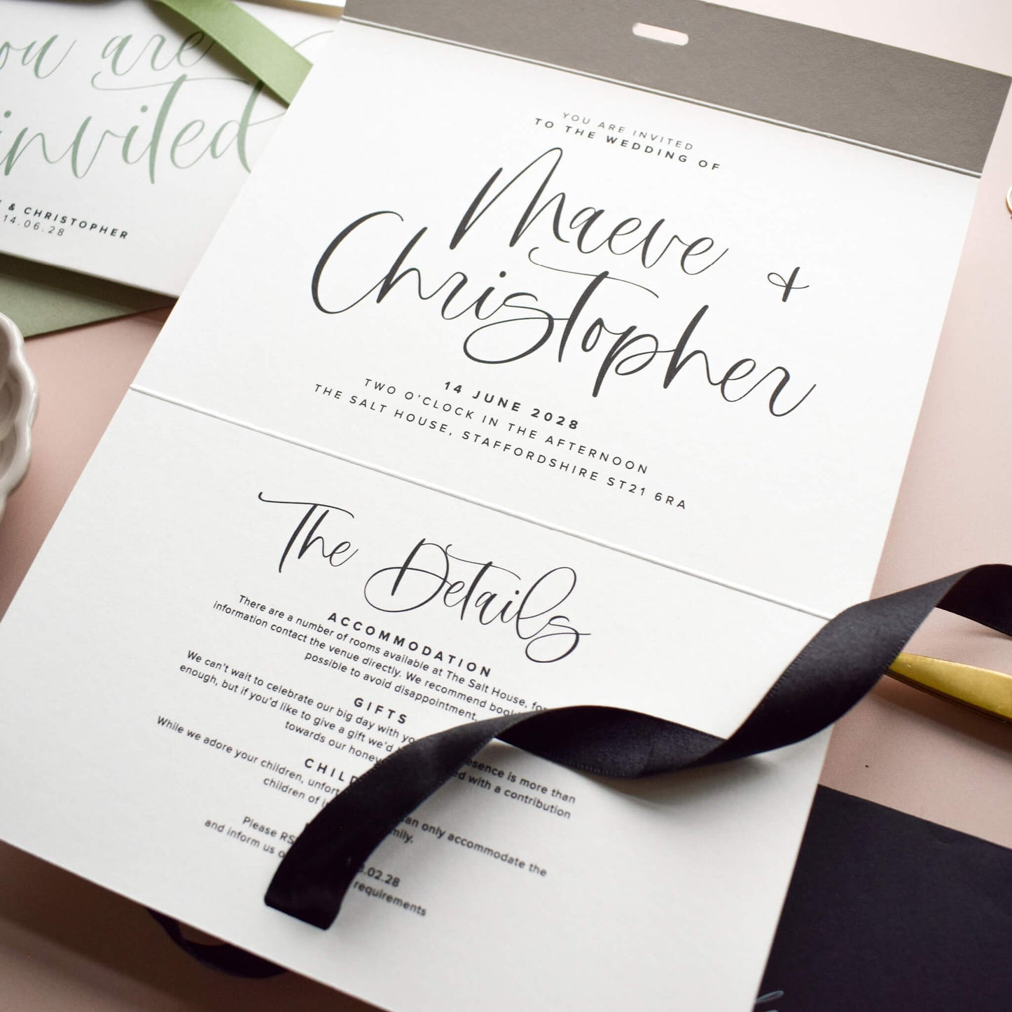 The Cadence Wedding Invitation Sample