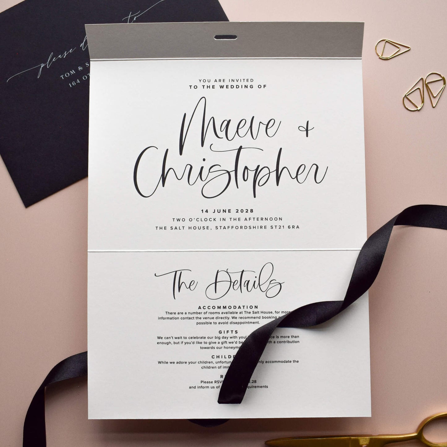 The Cadence Wedding Invitation Sample