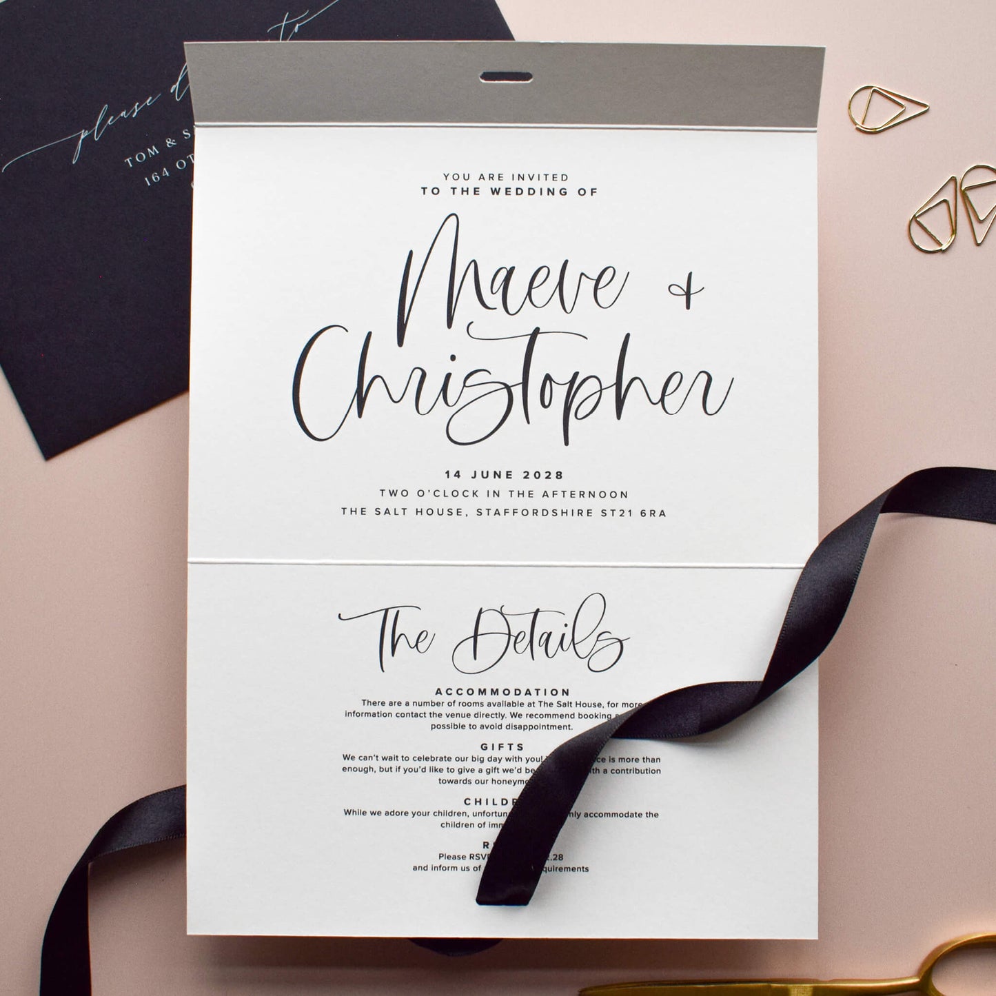 The Cadence Wedding Invitation Sample