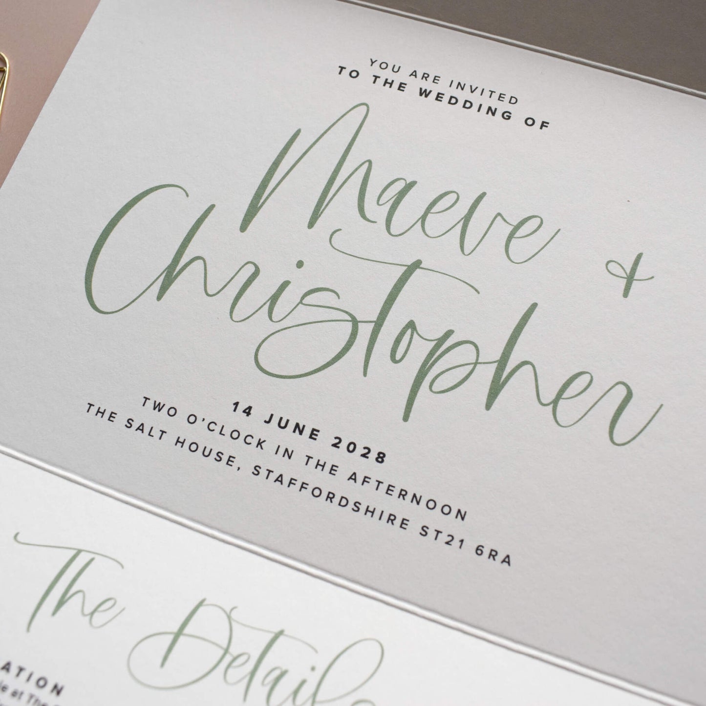 The Cadence Wedding Invitation Sample