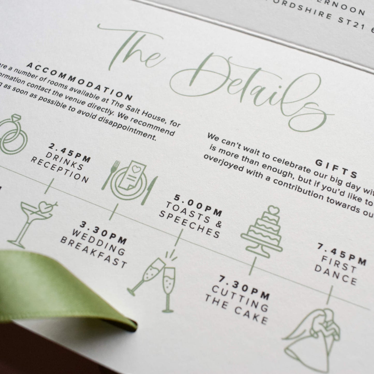 The Cadence Wedding Invitation Sample