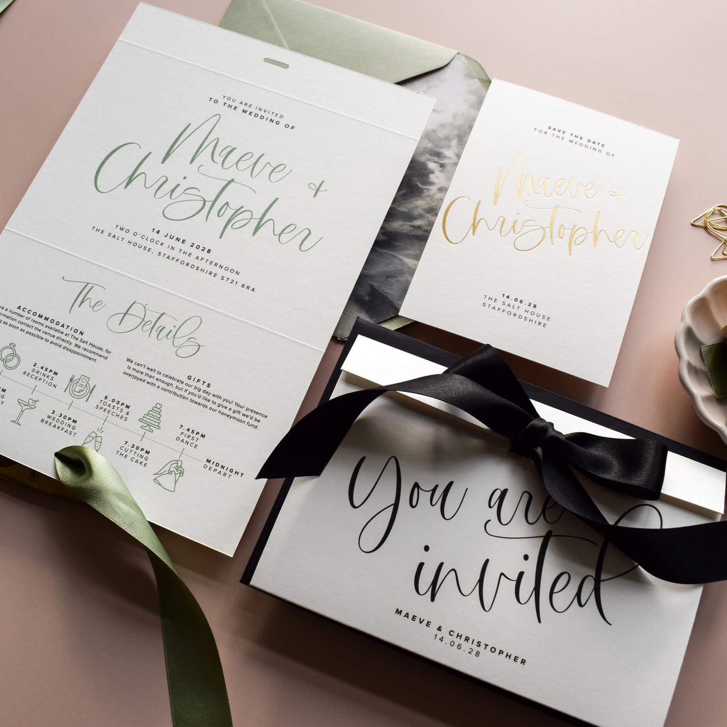 The Cadence Wedding Invitation