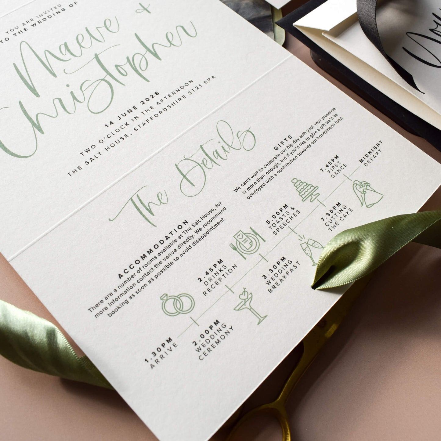 The Cadence Wedding Invitation Sample