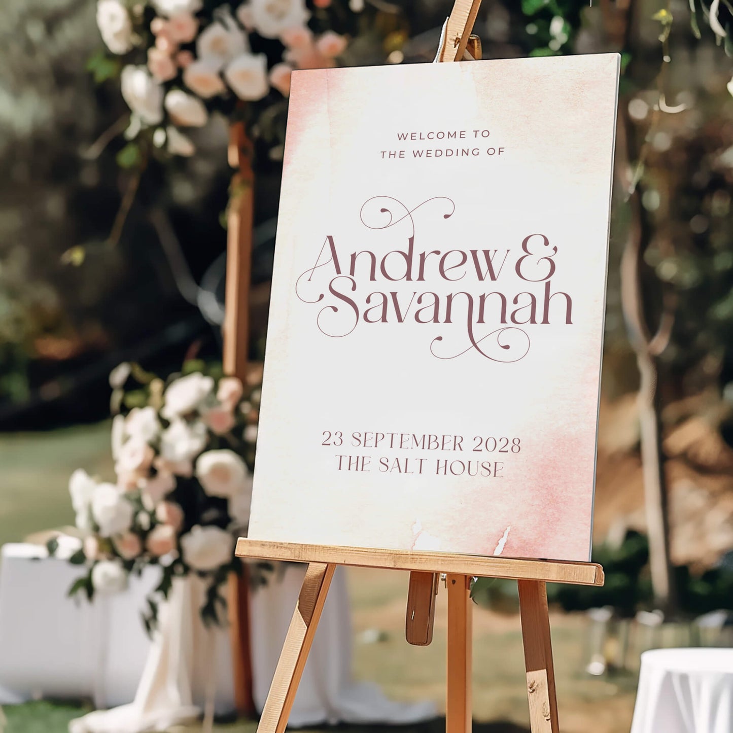The Seraphine Welcome Sign
