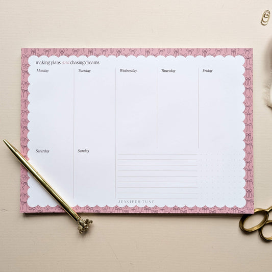 A4 Weekly Planner Pad