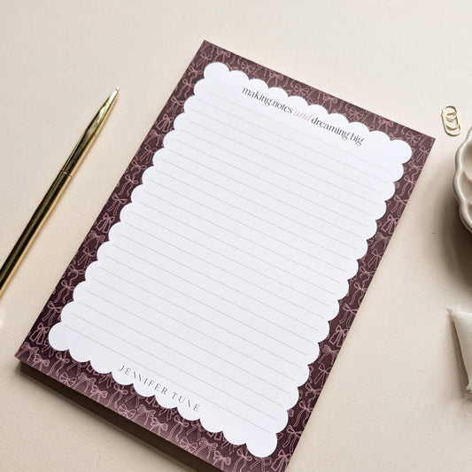 A5 Bows Notepad