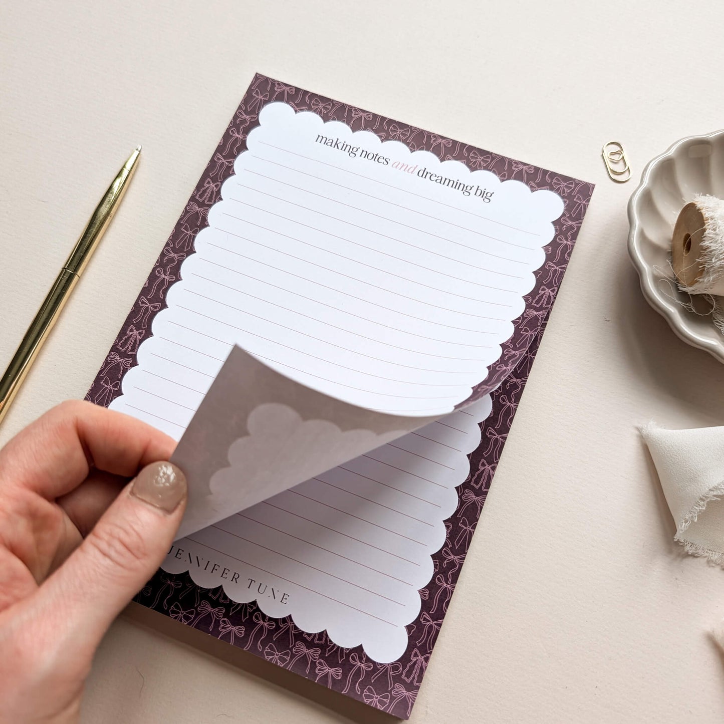 A5 Bows Notepad