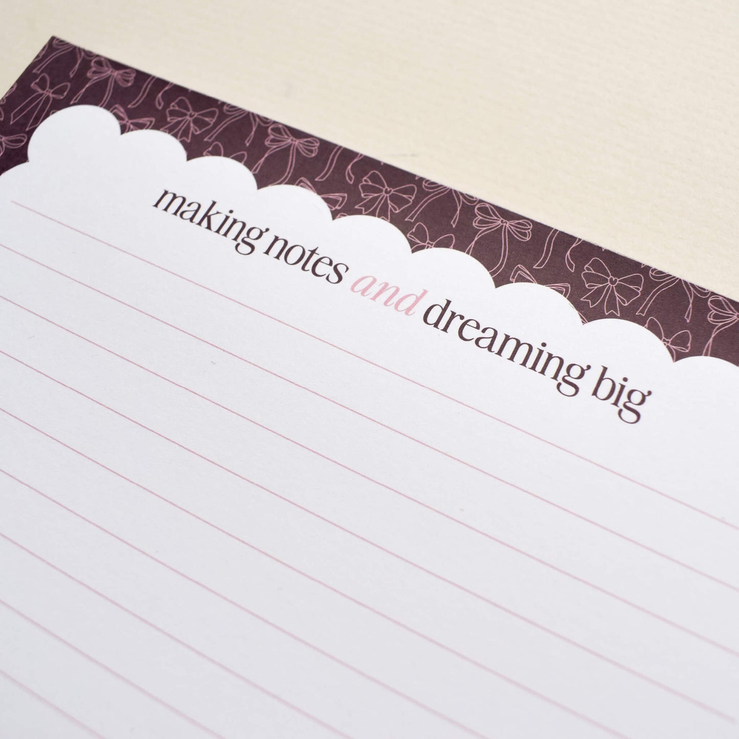 A5 Bows Notepad