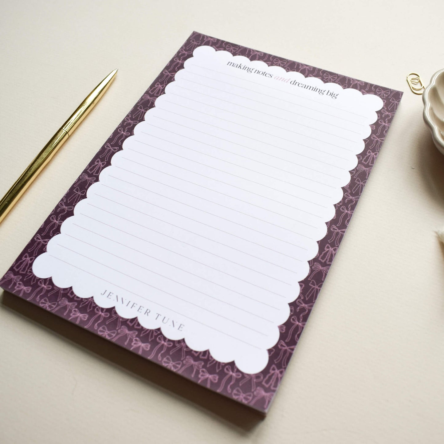 A5 Bows Notepad
