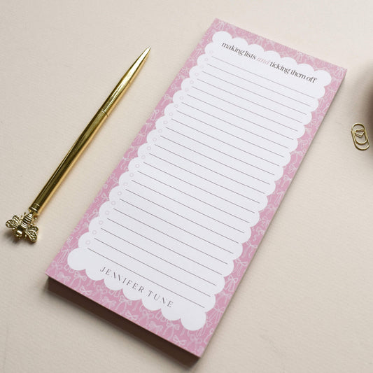 To Do List Bows Notepad