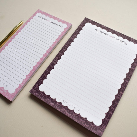 Bows Design Notepad Set