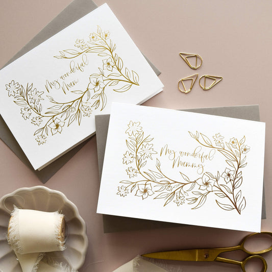 Gold Foil Mother's Day Card