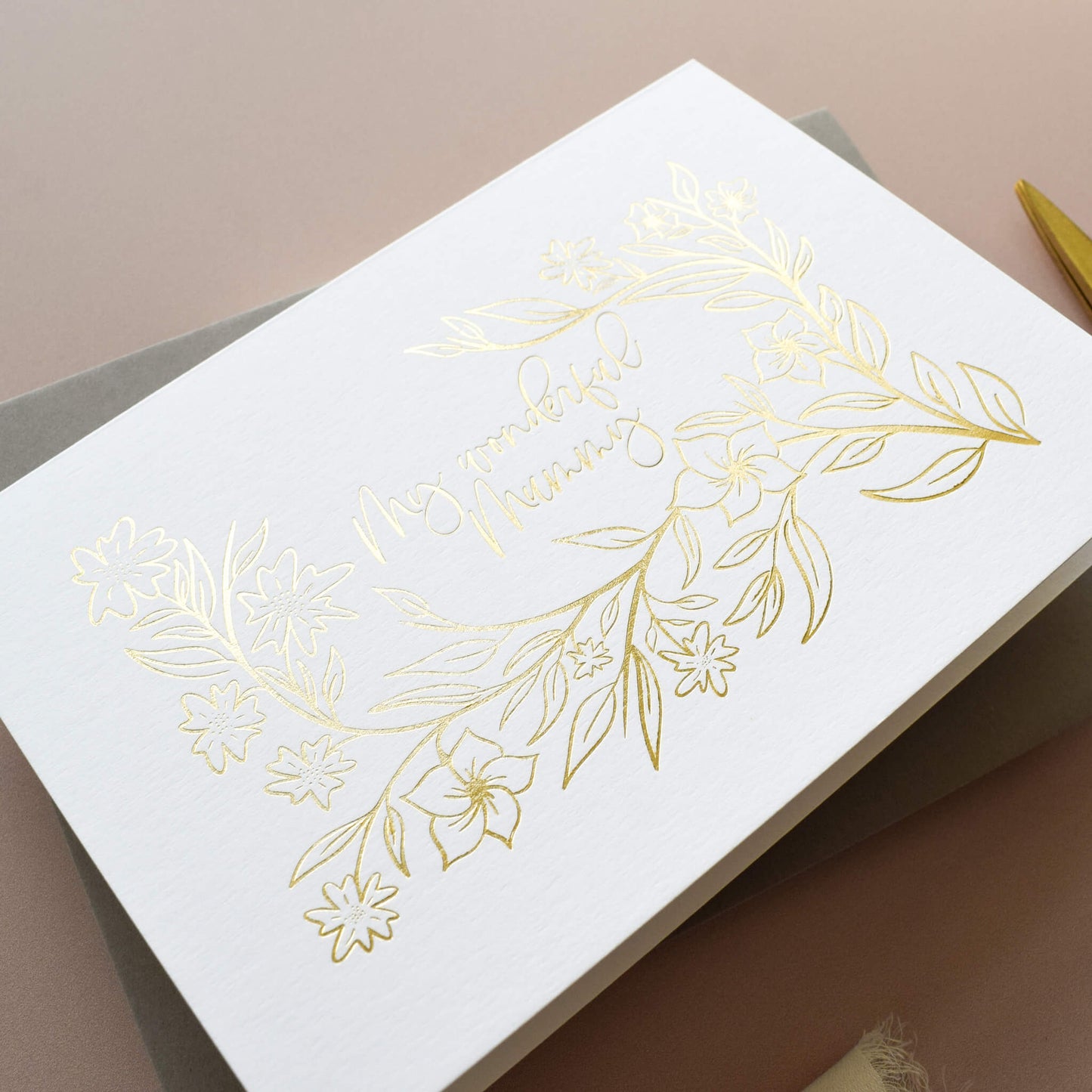 Gold Foil Mother's Day Card