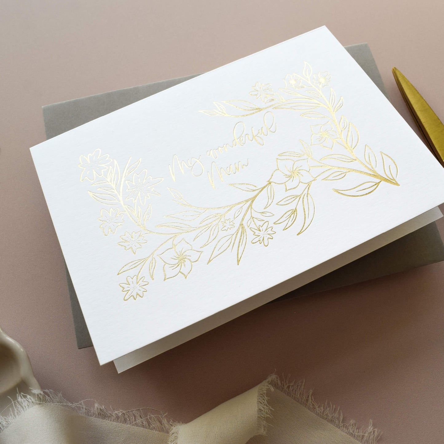 Gold Foil Mother's Day Card