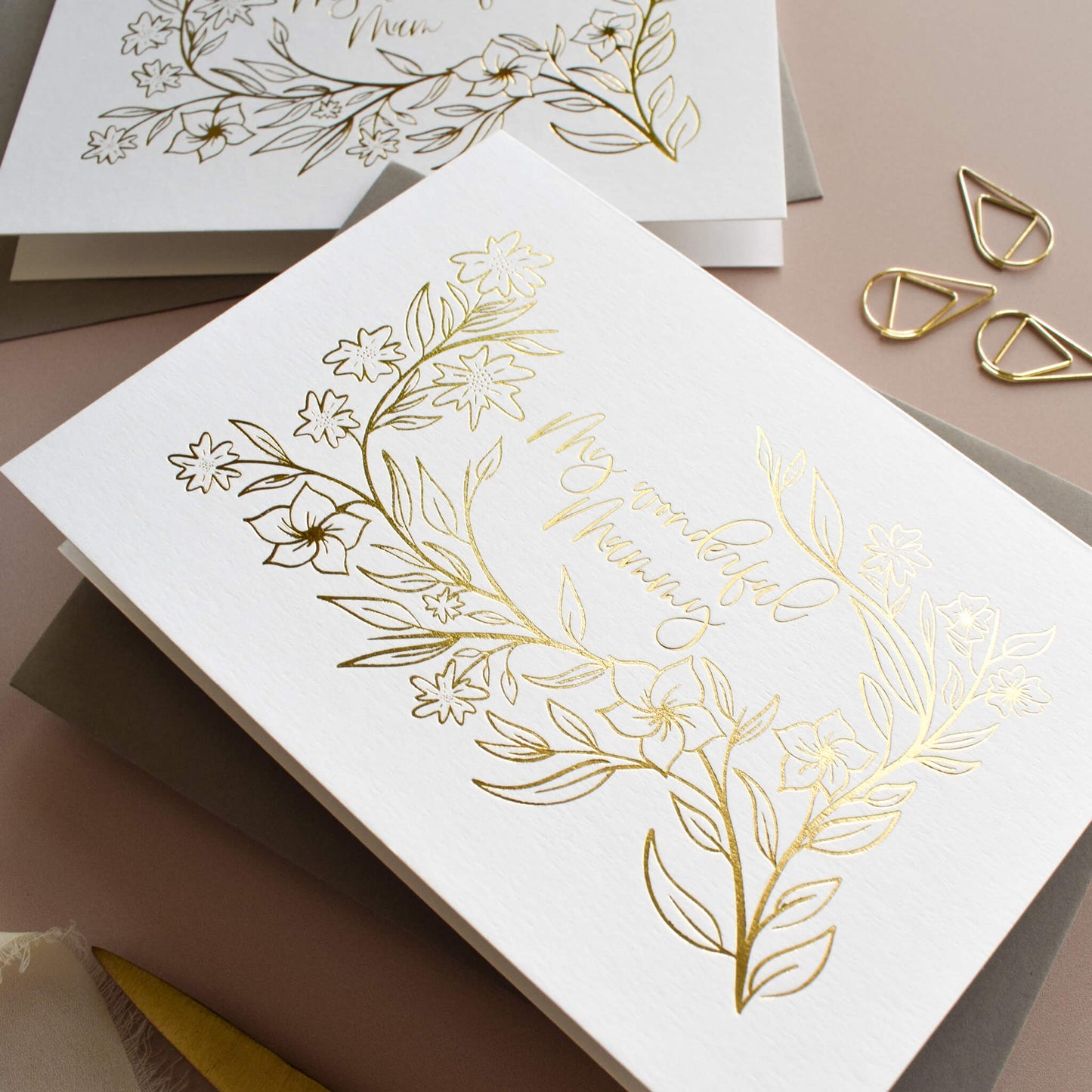 Gold Foil Mother's Day Card