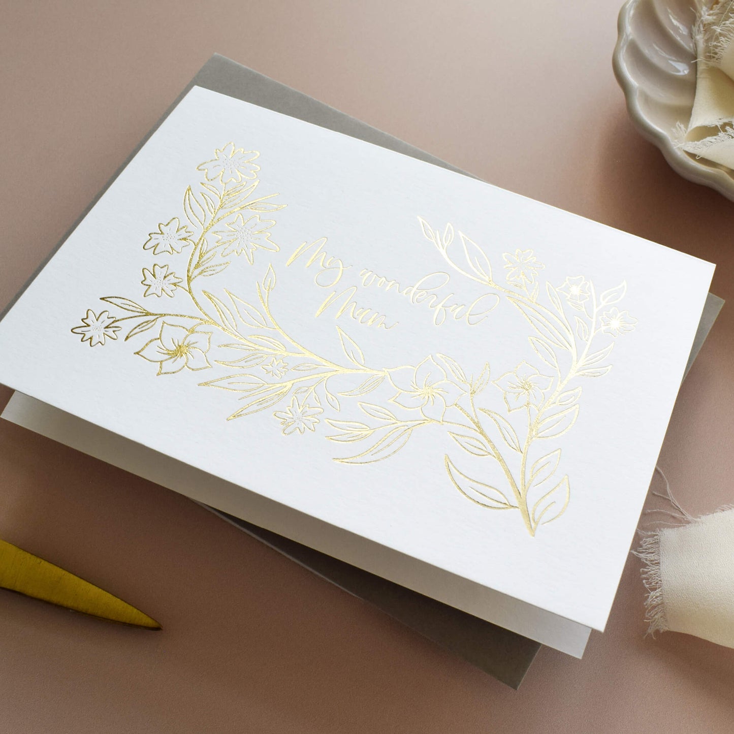 Gold Foil Mother's Day Card
