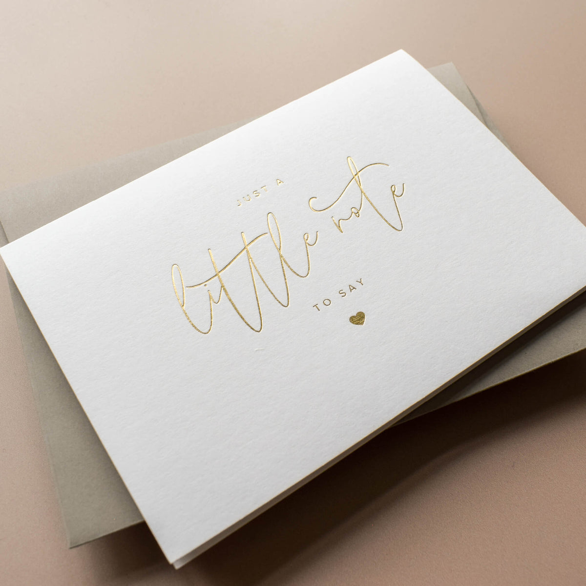 Just A Little Note To Say Card