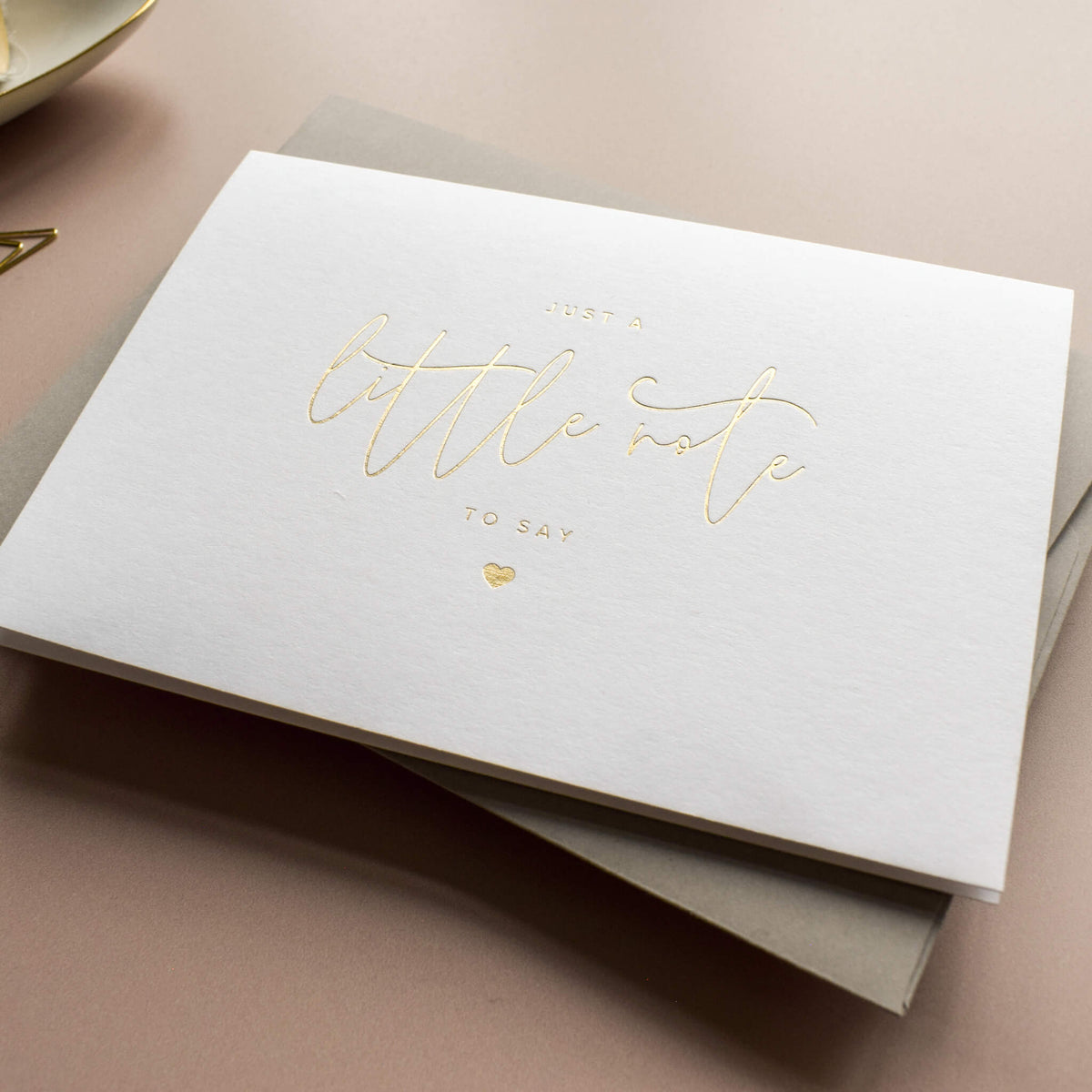 Just A Little Note To Say Card