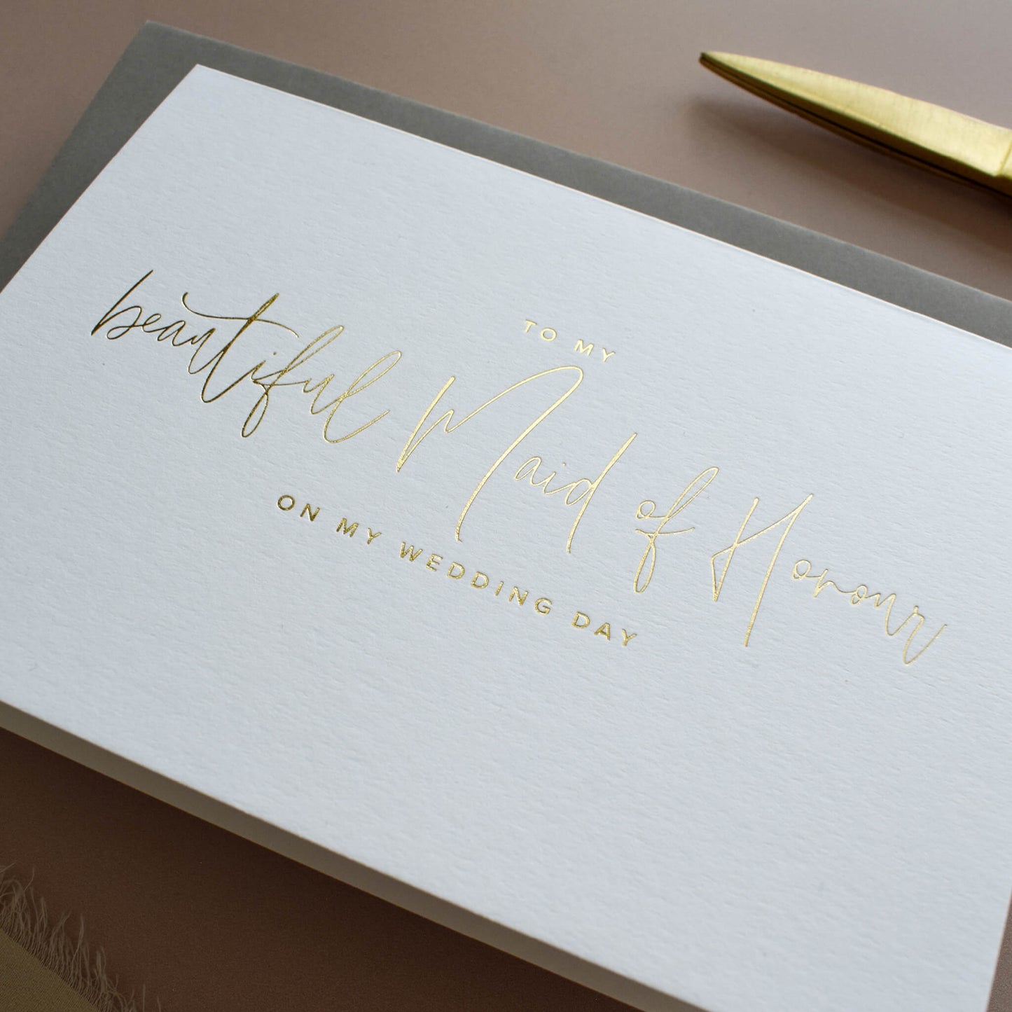 To My Beautiful Maid Of Honour On My Wedding Day