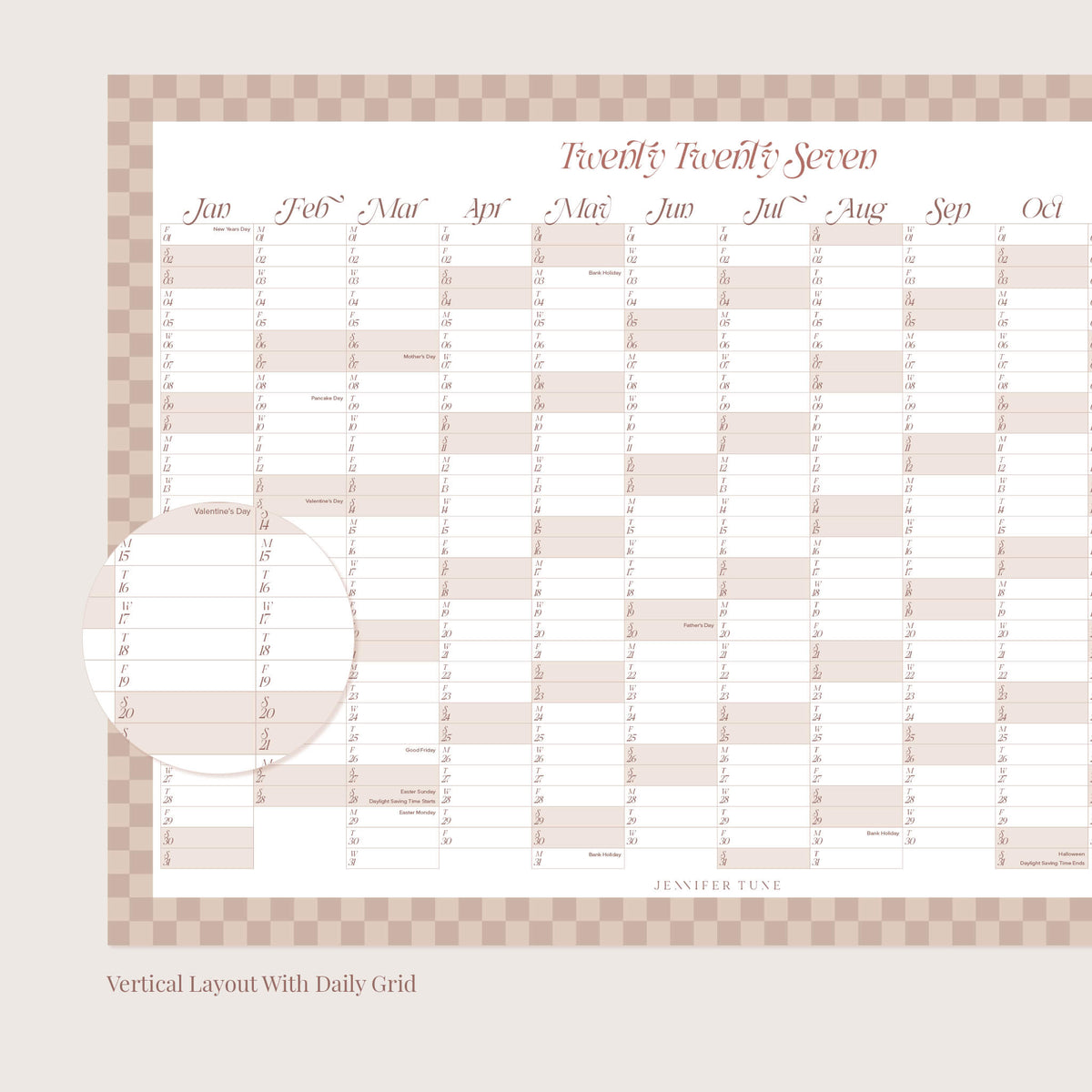 2027 Wall Planner