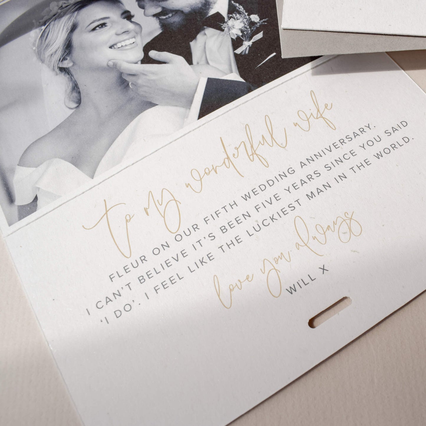 Personalised You And Me Anniversary Card