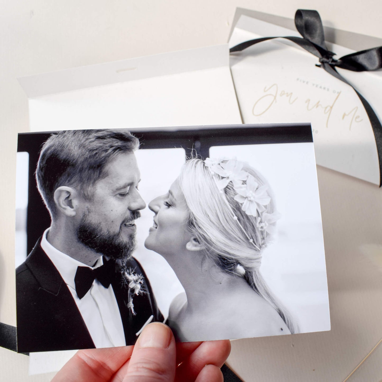 Personalised You And Me Anniversary Card