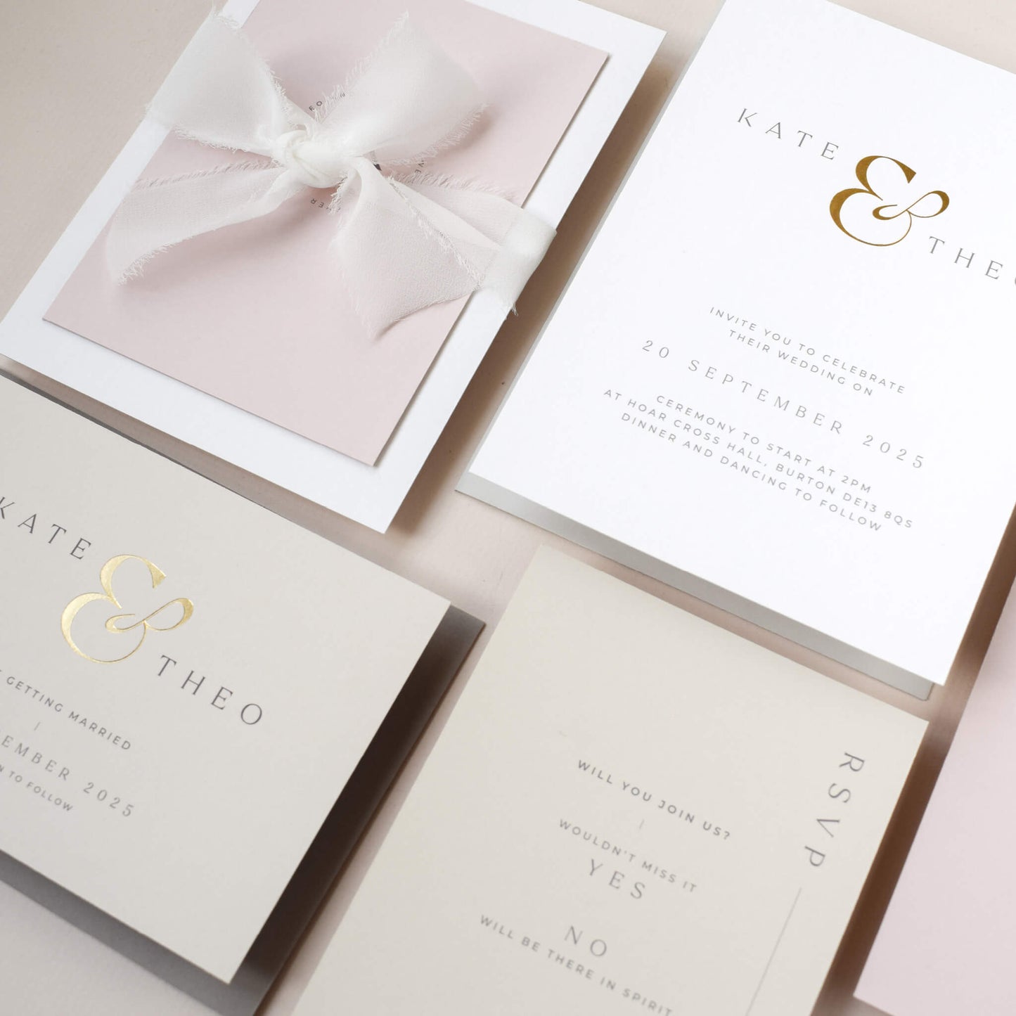 The Ampersand RSVP card