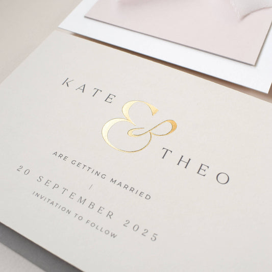 The Ampersand Save The Date Sample