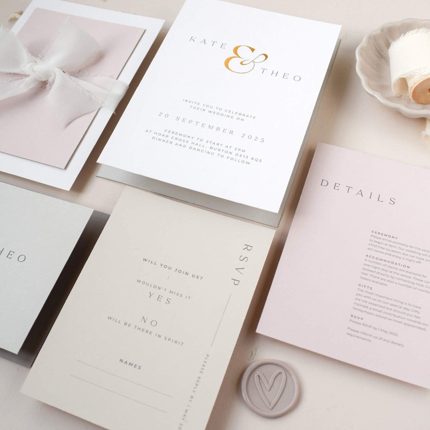 The Ampersand RSVP card