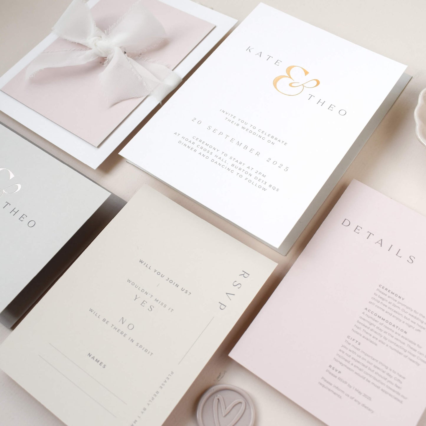 The Ampersand RSVP card