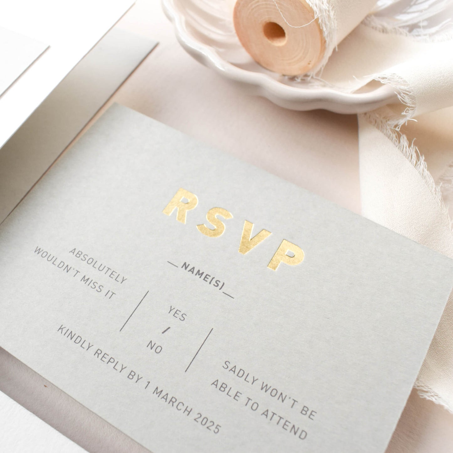 The Elysian RSVP card