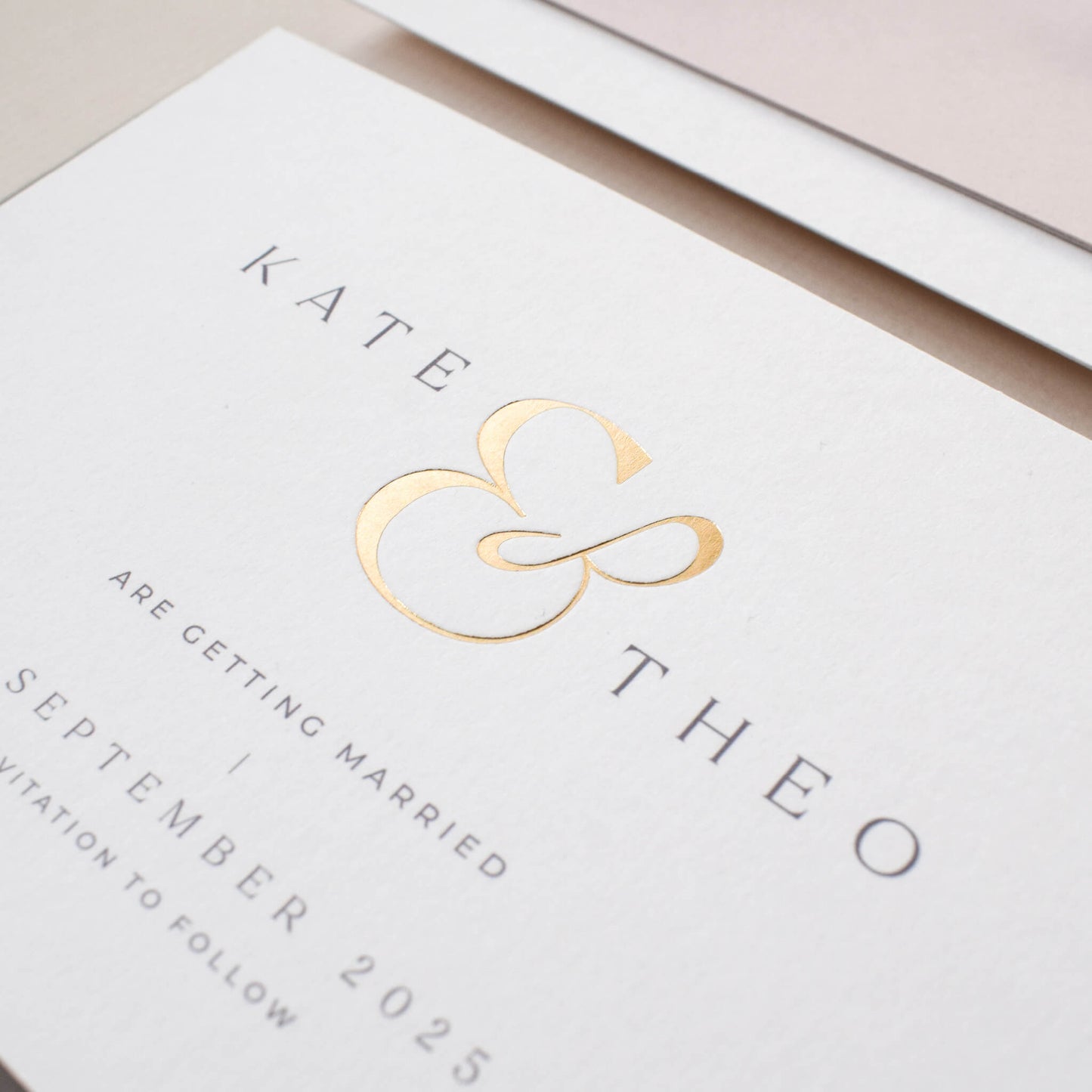 The Ampersand Save The Date Sample