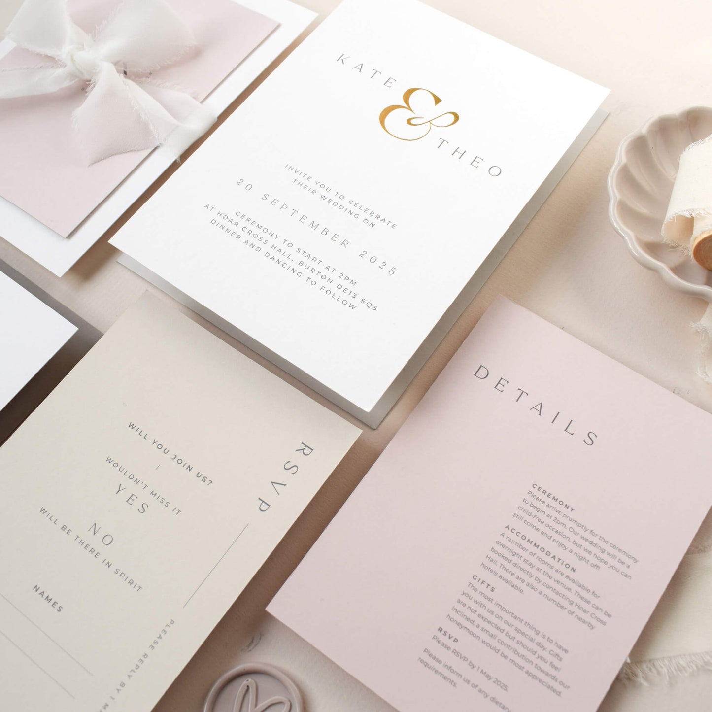 The Ampersand RSVP card