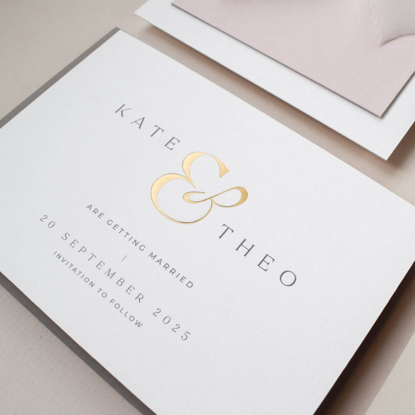 The Ampersand Save The Date Sample