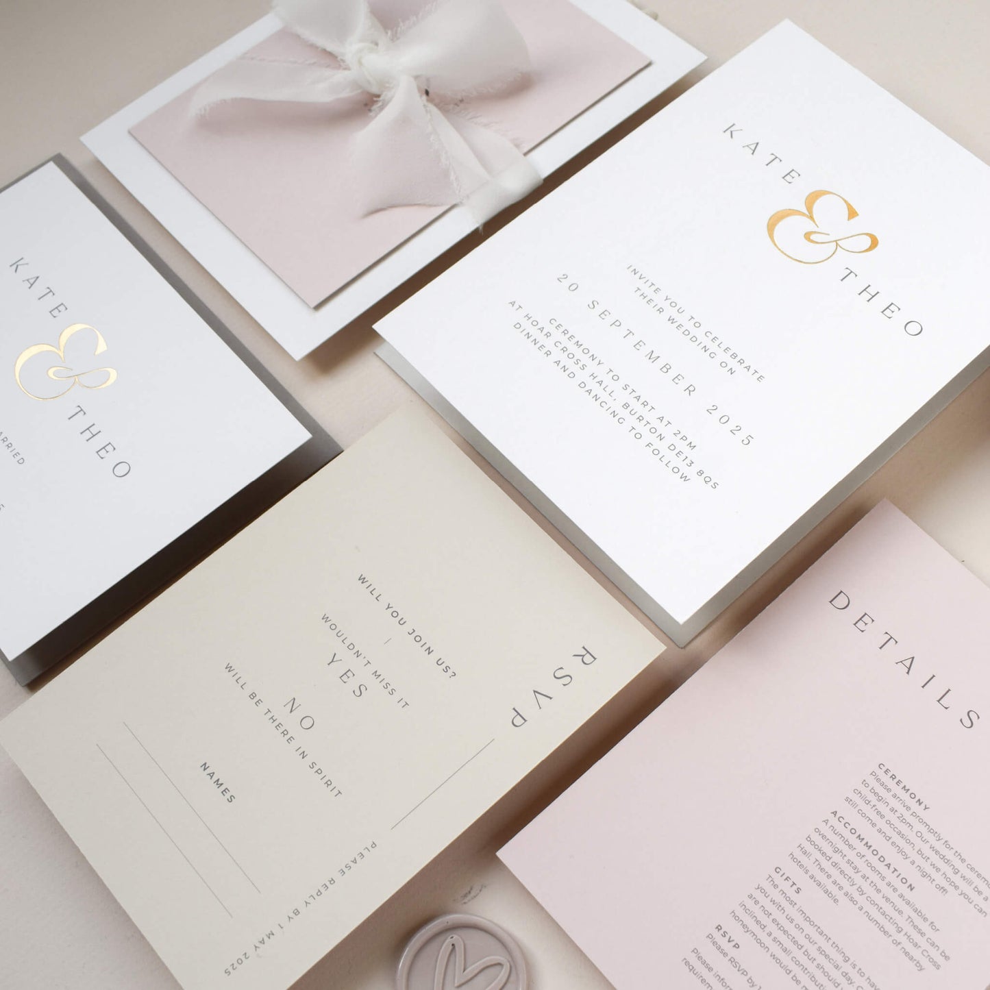 The Ampersand RSVP card