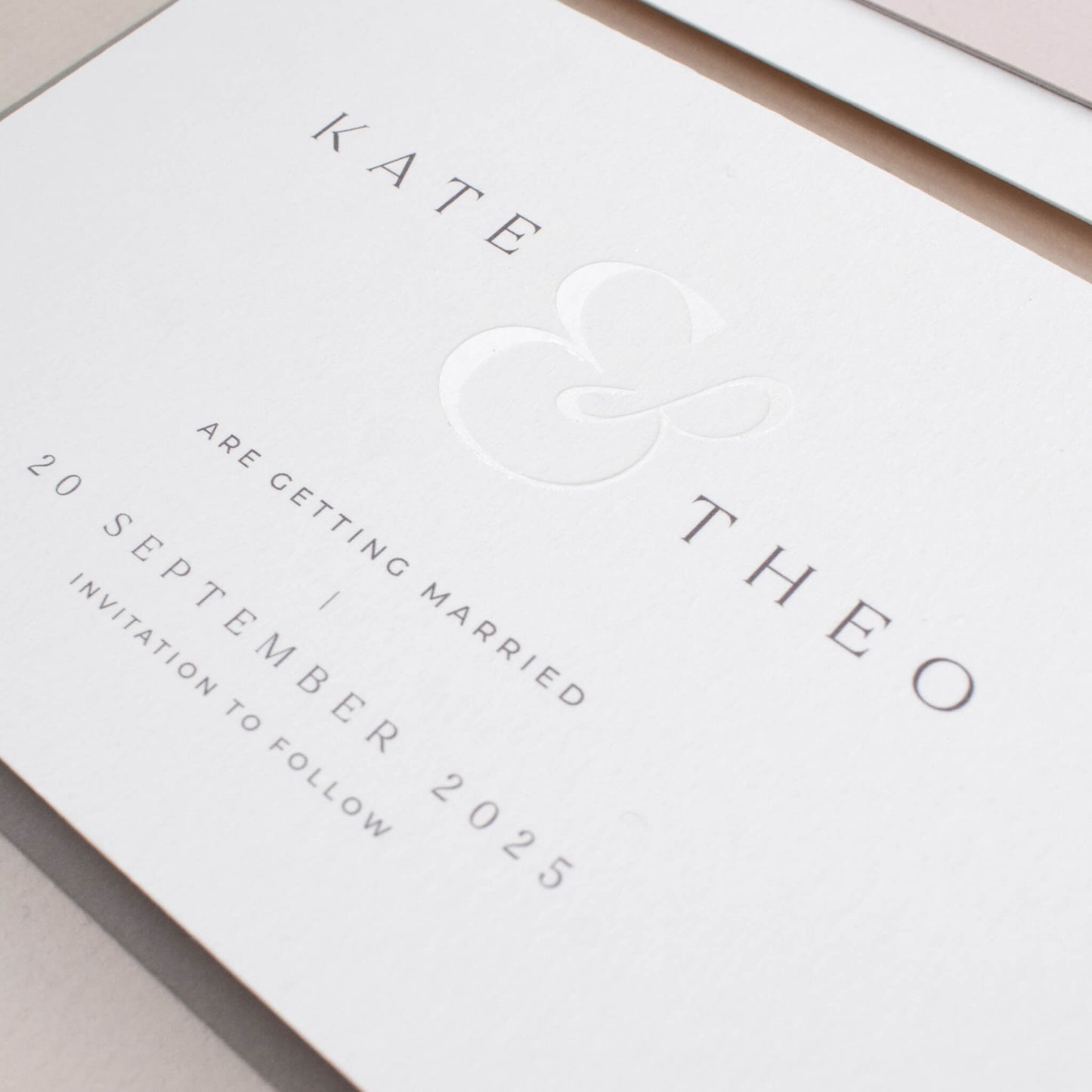 The Ampersand Save The Date Sample