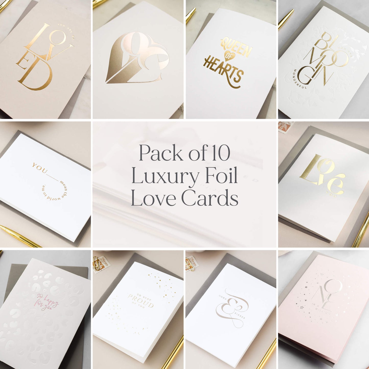 Ten Luxury Love Cards