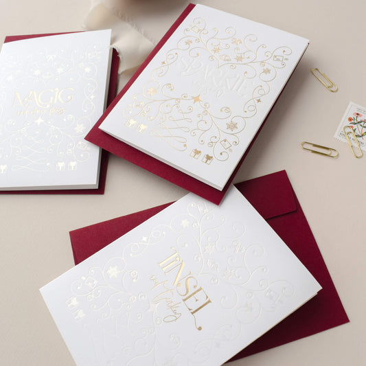 Pack of Nine Luxury Christmas Cards