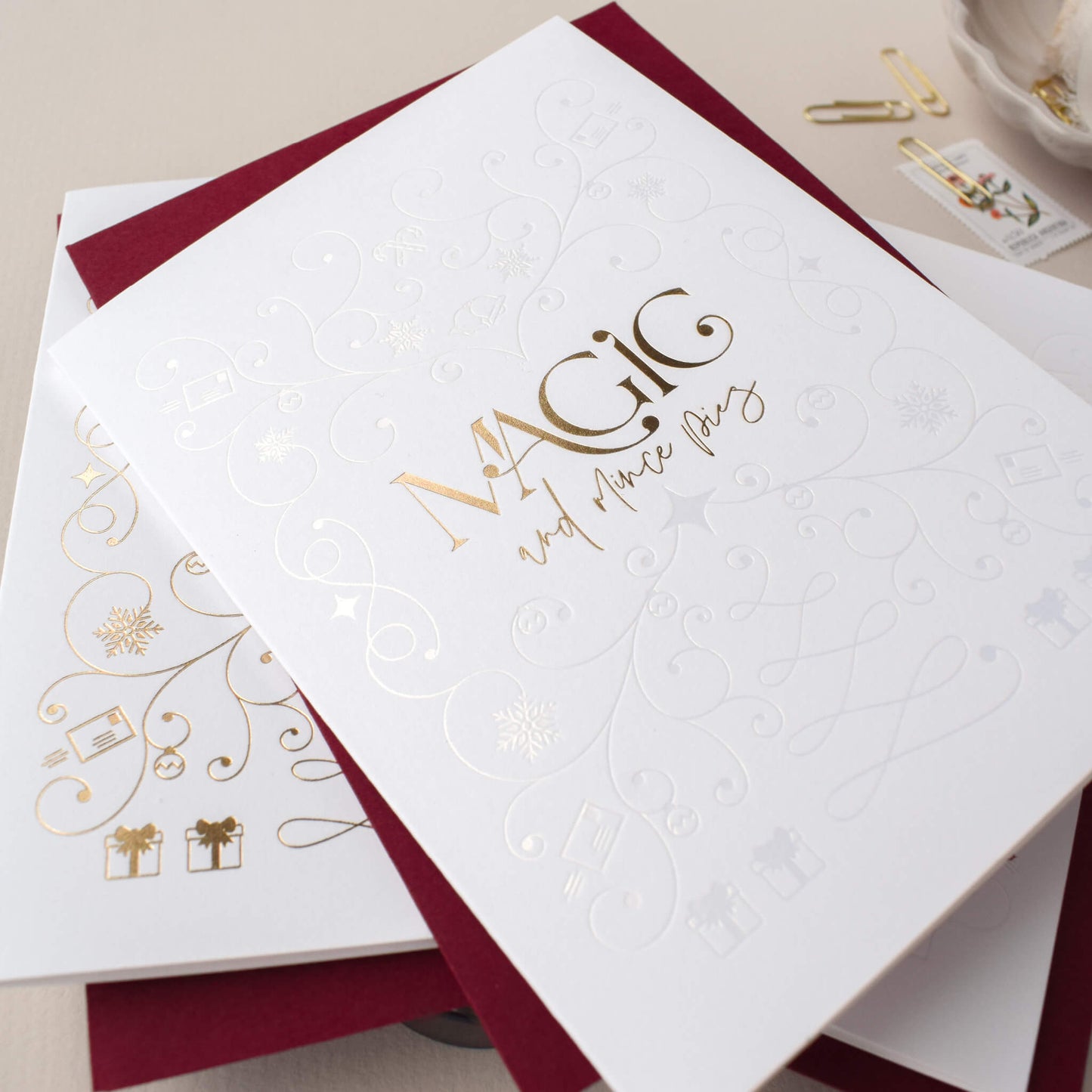 Pack of Nine Luxury Christmas Cards