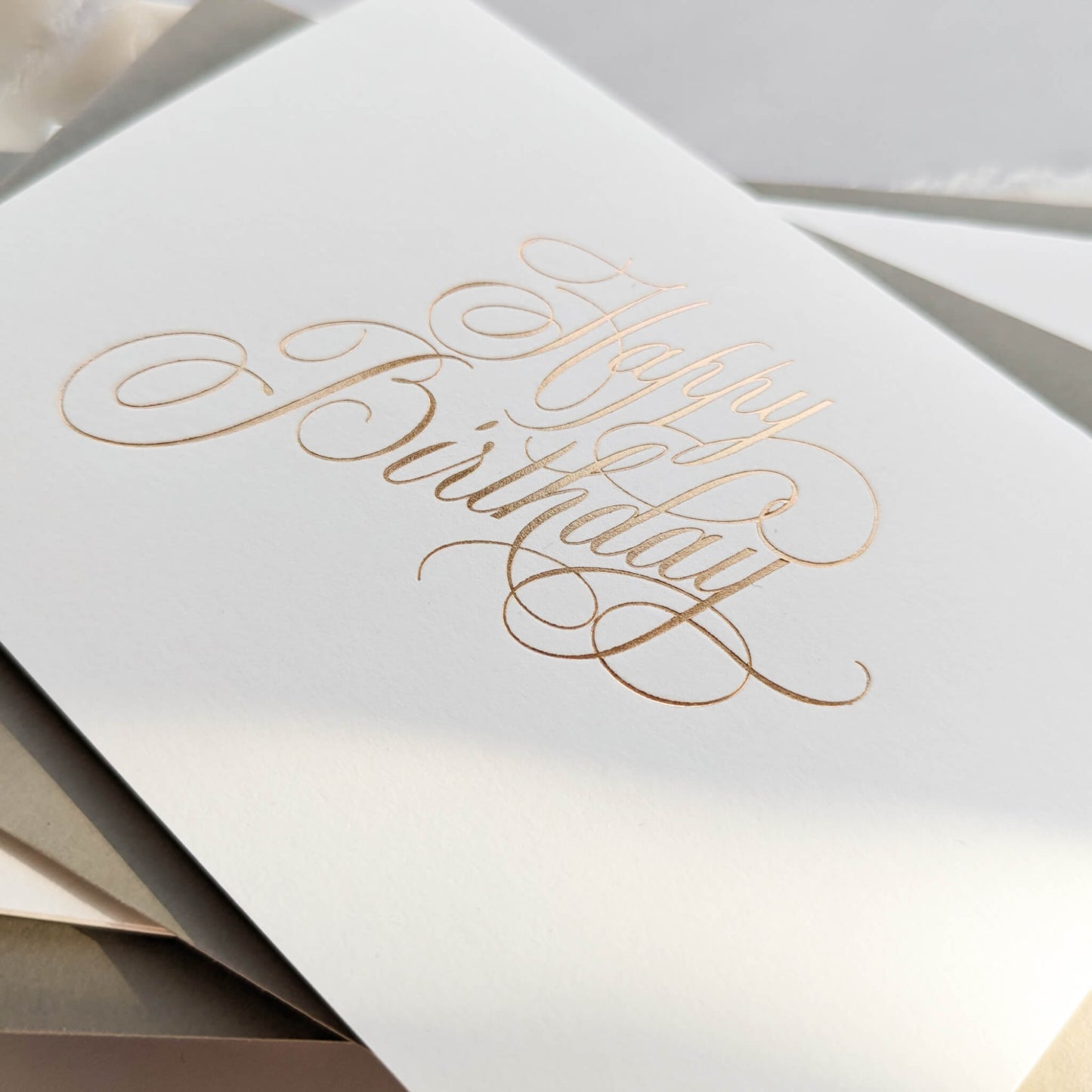 Happy Birthday Gold Foil Card