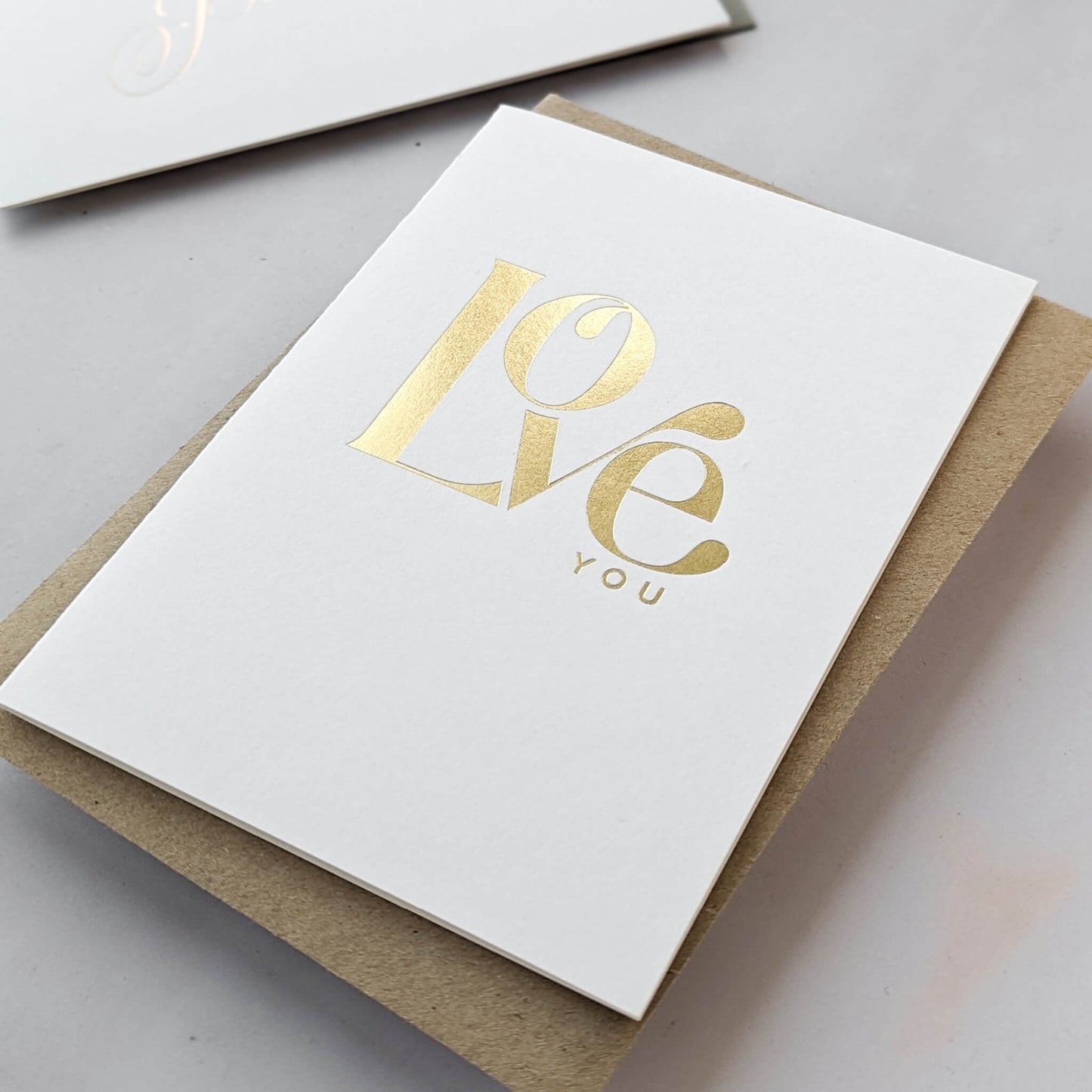 Love You Hot Foil Card