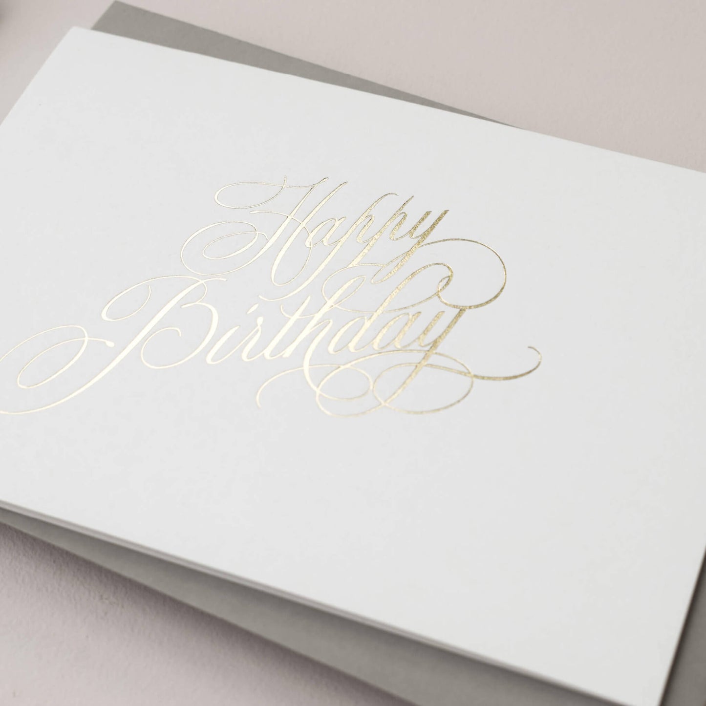 Happy Birthday Gold Foil Card