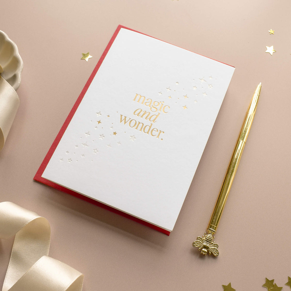 Luxury Gold Star Christmas Card Pack