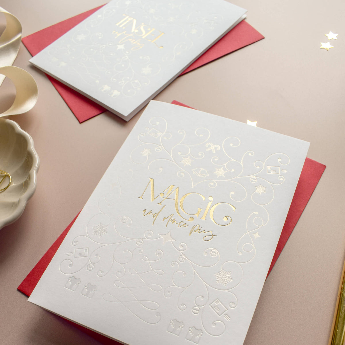 Pack of Nine Luxury Christmas Cards