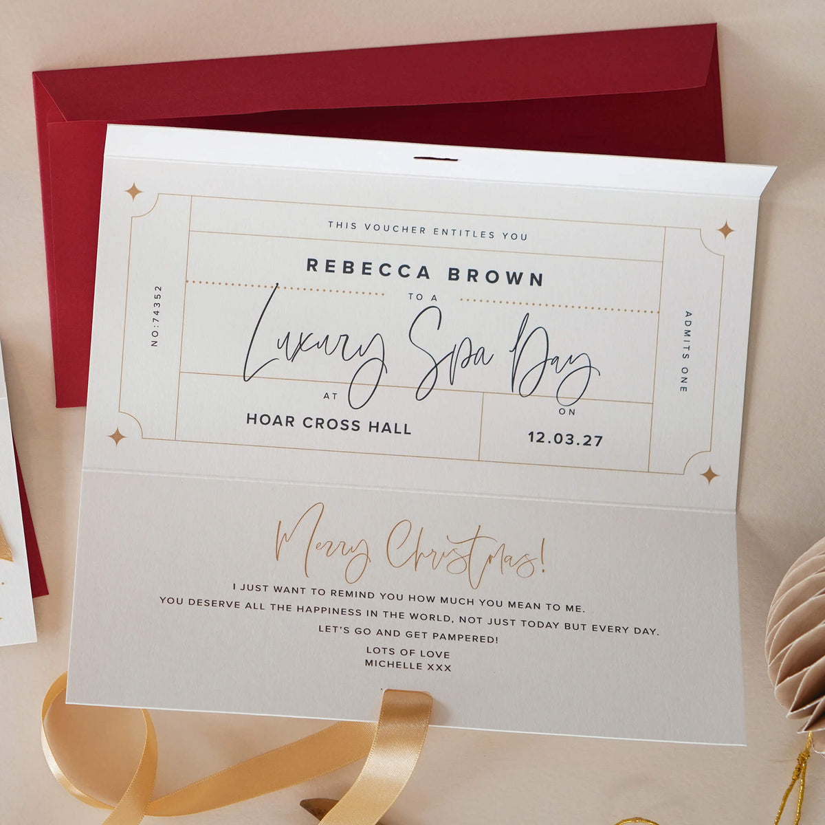 Personalised Christmas Voucher