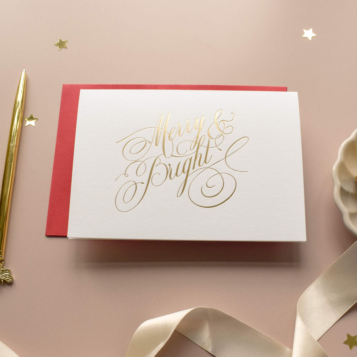 Merry & Bright Christmas Card