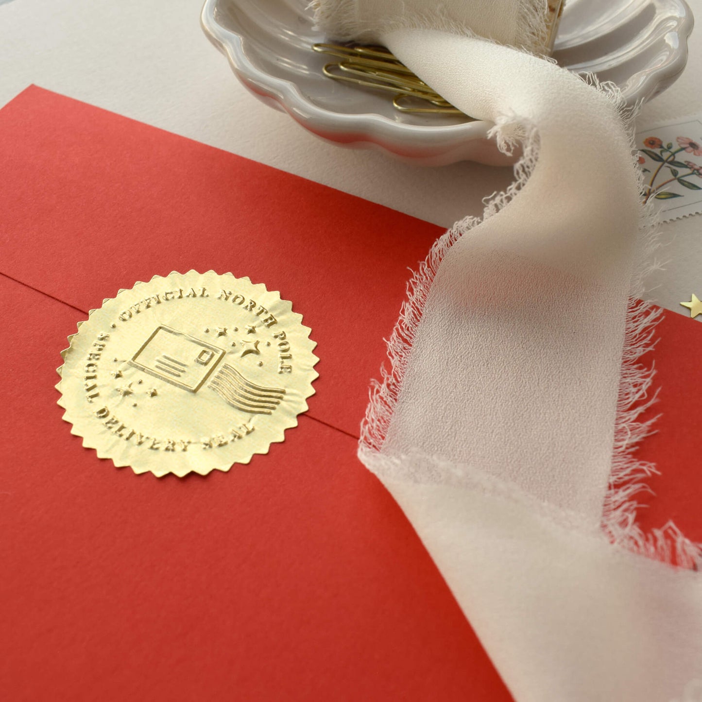 Five North Pole Special Delivery Seals