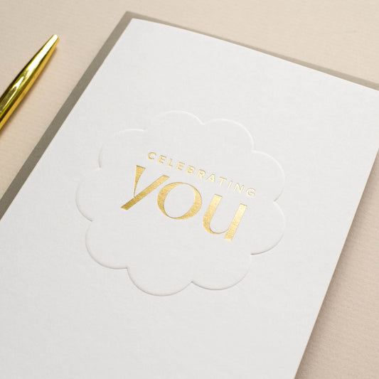Celebrating You Embossed Card