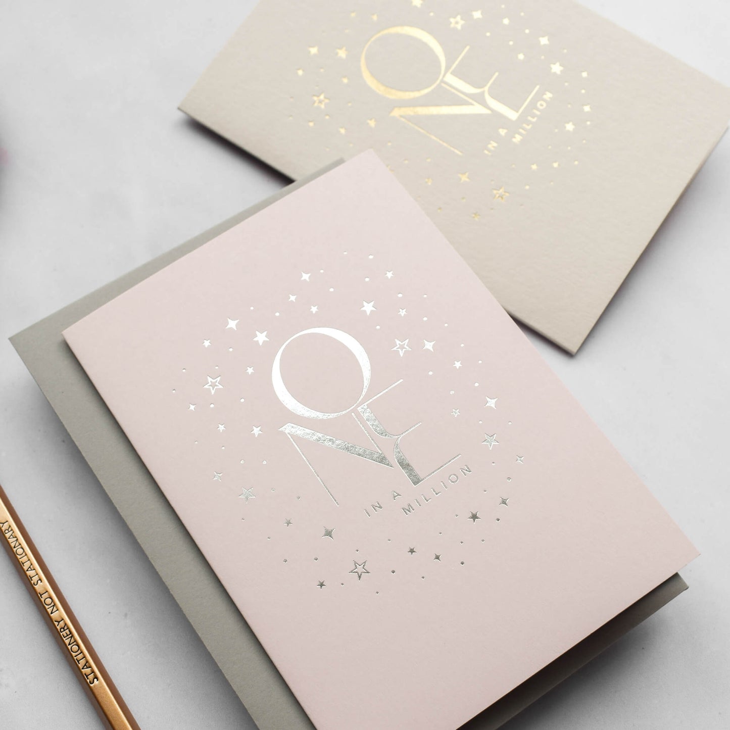 One In A Million Card in Gold Foil